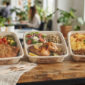 Bandeja de vianda corporativa fresca y saludable para empresas en Buenos Aires
